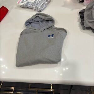 Under Armour Light Gray Fleece Hoodie
